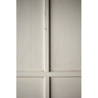 ハイサイズ 白いアンティークガラス戸　D192 