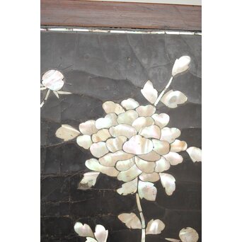 朝鮮螺鈿か 長机 紫檀意卓　T478 