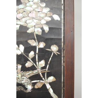 朝鮮螺鈿か 長机 紫檀意卓　T478 