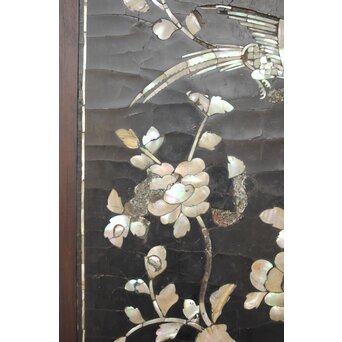 朝鮮螺鈿か 長机 紫檀意卓　T478 