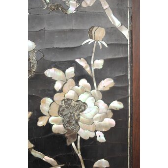 朝鮮螺鈿か 長机 紫檀意卓　T478 