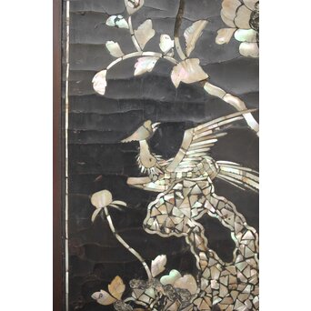 朝鮮螺鈿か 長机 紫檀意卓　T478 