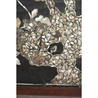 朝鮮螺鈿か 長机 紫檀意卓　T478 