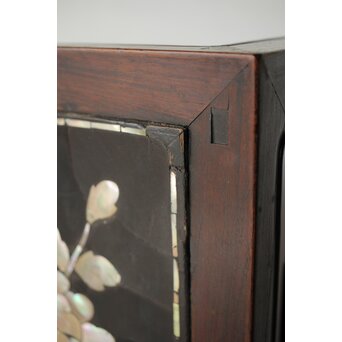 朝鮮螺鈿か 長机 紫檀意卓　T478 