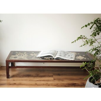 朝鮮螺鈿か 長机 紫檀意卓　T478