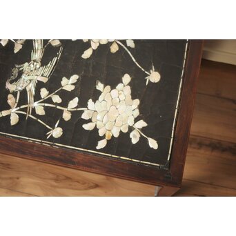 朝鮮螺鈿か 長机 紫檀意卓　T478 