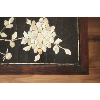 朝鮮螺鈿か 長机 紫檀意卓　T478 