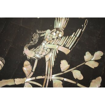 朝鮮螺鈿か 長机 紫檀意卓　T478 