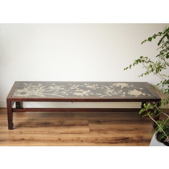 朝鮮螺鈿か 長机 紫檀意卓　T478 