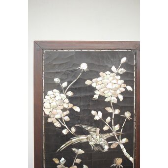 朝鮮螺鈿か 長机 紫檀意卓　T478 