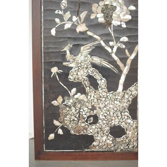 朝鮮螺鈿か 長机 紫檀意卓　T478 