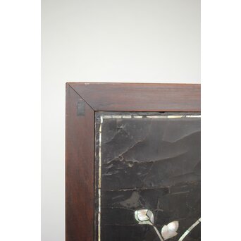 朝鮮螺鈿か 長机 紫檀意卓　T478 