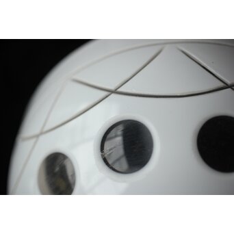 白被せ 丸文切子電笠　A480 