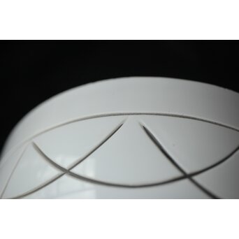 白被せ 丸文切子電笠　A480 