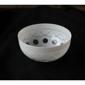 白被せ 丸文切子電笠　A480 