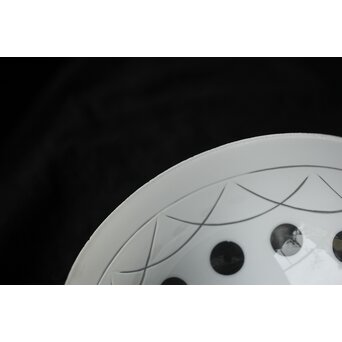 白被せ 丸文切子電笠　A480 