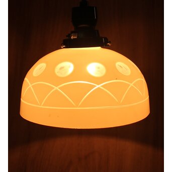 白被せ 丸文切子電笠　A480 