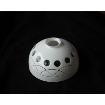 白被せ 丸文切子電笠　A480 