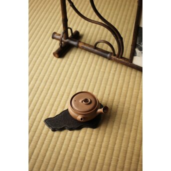 唐木瓶敷 急須台　X466 