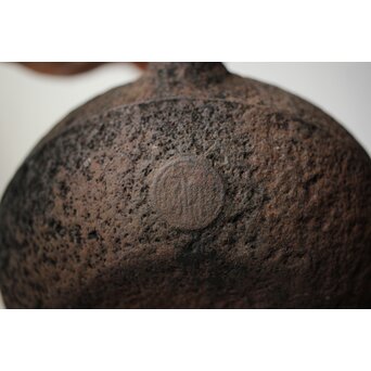 金寿堂 雨宮 在印 銀環摘 平丸鉄瓶　M422 