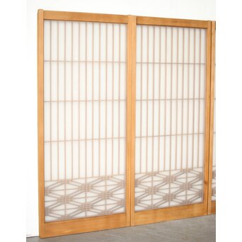 ガラス入 組子書院 4枚1組　R0424 