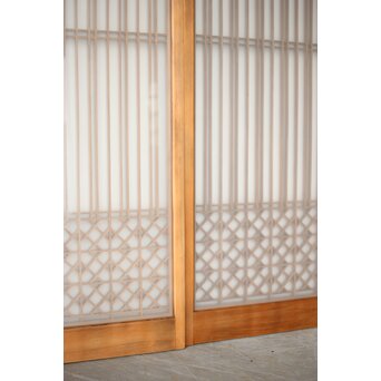 ガラス入 組子書院 2枚1組　R0425 