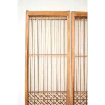 ガラス入 組子書院 2枚1組　R0425 