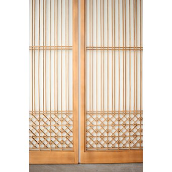 ガラス入 組子書院 2枚1組　R0425 