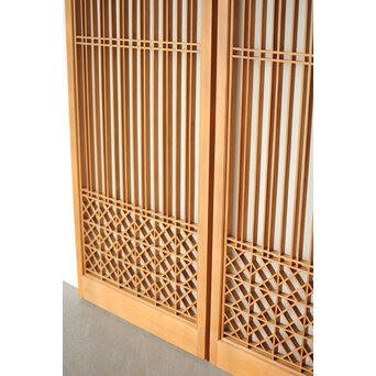 ガラス入 組子書院 2枚1組　R0425 