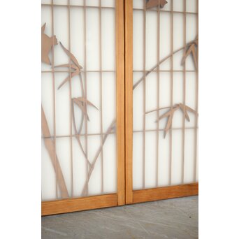 ガラス入 竹雀書院 2枚1組　R0426 