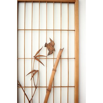 ガラス入 竹雀書院 2枚1組　R0426 