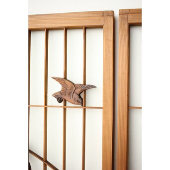 ガラス入 竹雀書院 2枚1組　R0426 