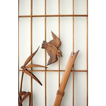 ガラス入 竹雀書院 2枚1組　R0426 