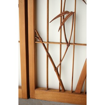 ガラス入 竹雀書院 2枚1組　R0426 