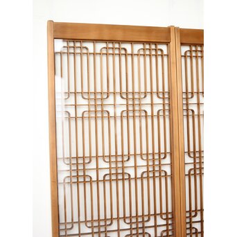 クリアガラス 組子書院 2枚1組　R0427 