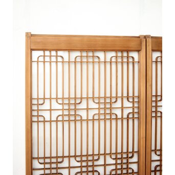 クリアガラス 組子書院 2枚1組　R0427 