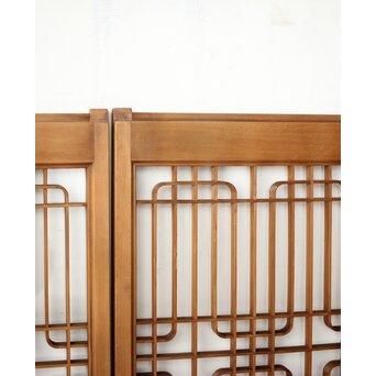 クリアガラス 組子書院 2枚1組　R0427 