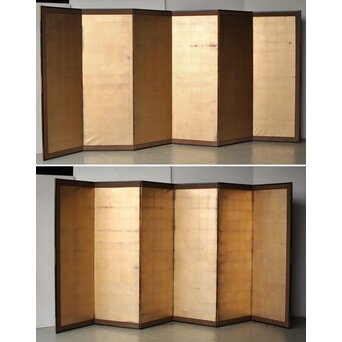 金銀屏風 六曲一双　Z530 一双並べて