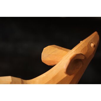 佐藤玄々/朝山 木彫【鼡】共箱　 X467 