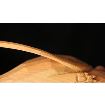 佐藤玄々/朝山 木彫【鼡】共箱　 X467 