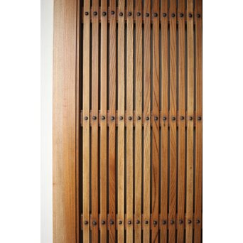 総欅 巾着金具格子蔵戸　W0164 