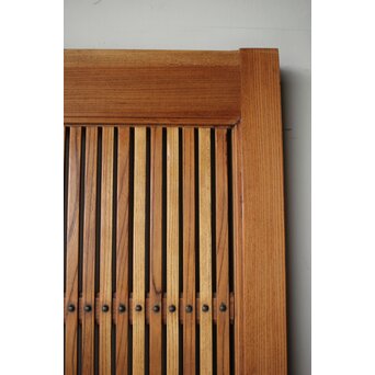 総欅 巾着金具格子蔵戸　W0164 