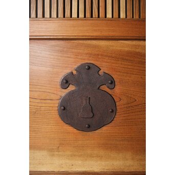 総欅 巾着金具格子蔵戸　W0164 