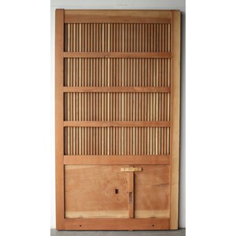 総欅 巾着金具格子蔵戸　W0164 ウラ