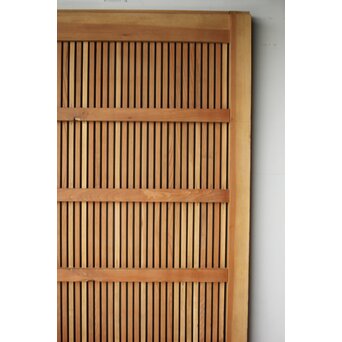 総欅 巾着金具格子蔵戸　W0164 