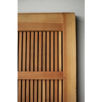 総欅 巾着金具格子蔵戸　W0164 