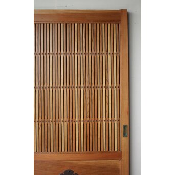 総欅 巾着金具格子蔵戸　W0164 