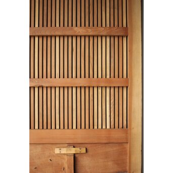 総欅 巾着金具格子蔵戸　W0164 