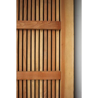 総欅 巾着金具格子蔵戸　W0164 