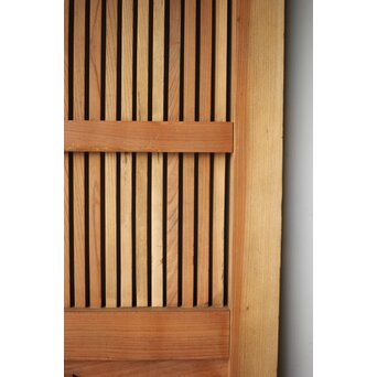 総欅 巾着金具格子蔵戸　W0164 